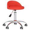 Eetkamerstoelen draaibaar 6 st kunstleer rood