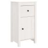 Dressoir 40x35x80 cm massief grenenhout wit