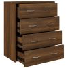 Dressoir met 4 lades 60x30,5x71 cm bruineiken