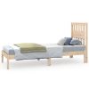 Bedframe massief grenenhout 75x190 cm 2FT6 Small Single