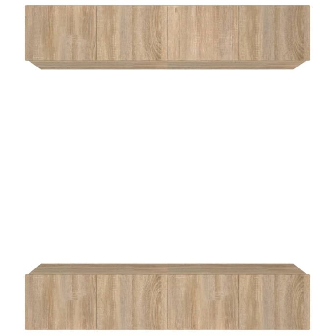 Tv-meubelen 4 st 80x30x30 cm bewerkt hout sonoma eikenkleurig