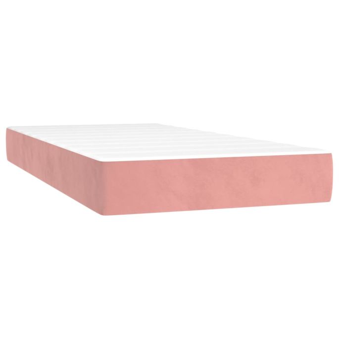 Pocketveringmatras 80x200x20 cm fluweel roze